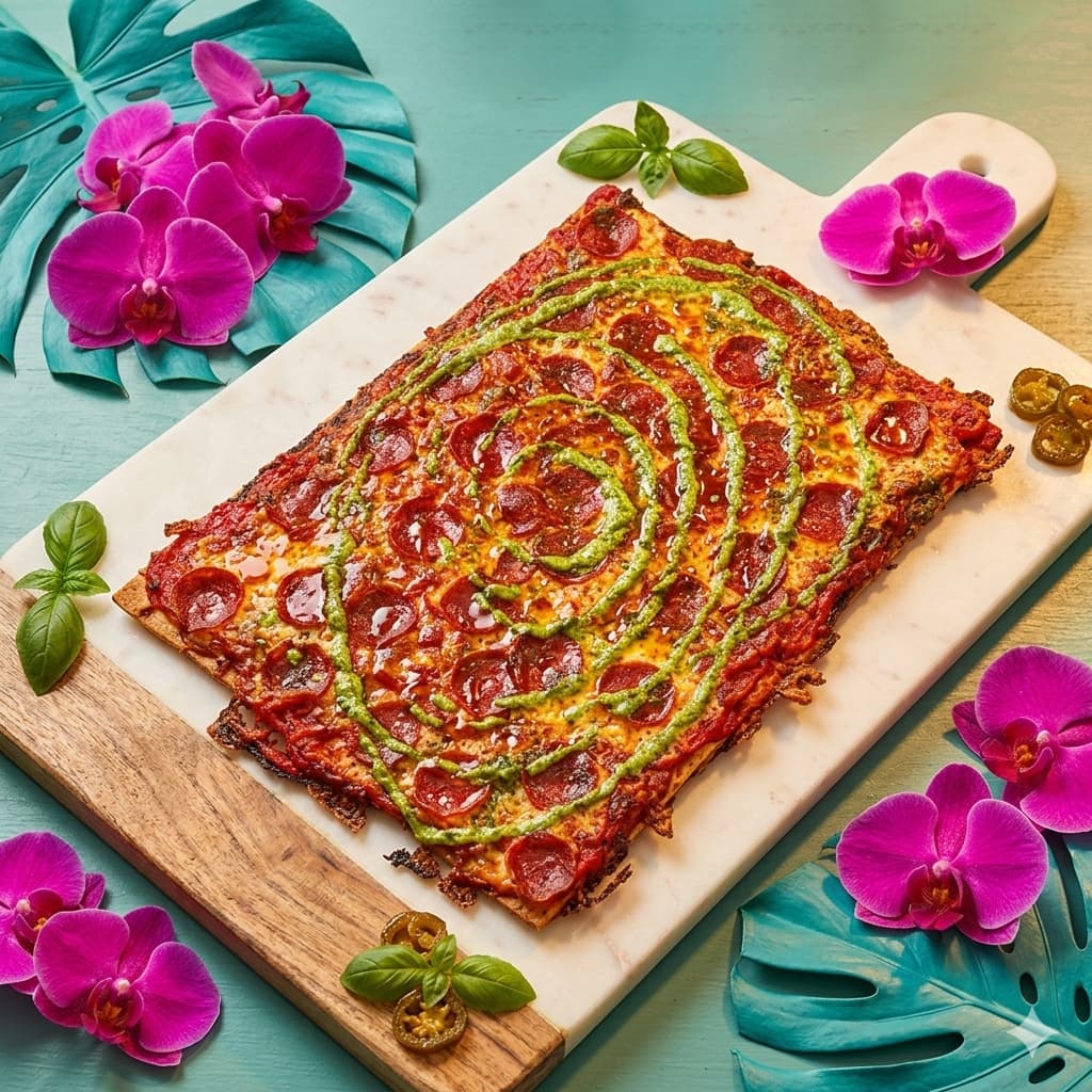 Hot honey pepperoni flatbread from Mattie Jane's